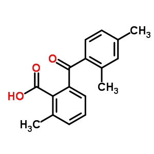 Benzoic acid,2-(2,4-dimethylbenzoyl)-6-methyl- Structure,2346-64-7Structure