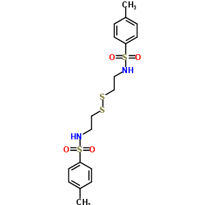 Benzenesulfonamide,n,n-(dithiodi-2,1-ethanediyl)bis[4-methyl- Structure,23516-74-7Structure