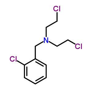 Benzenemethanamine,2-chloro-n,n-bis(2-chloroethyl)- Structure,2361-61-7Structure