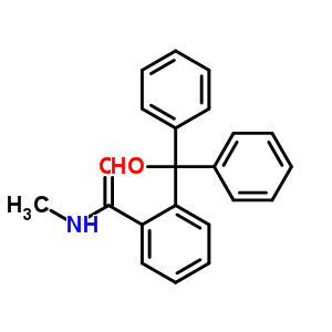 2-(羟基二苯基甲基)-n-甲基-苯甲酰胺结构式_23659-57-6结构式