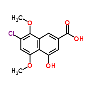 7-Chloro-4-hydroxy-5,8-dimethoxy-2-naphthalenecarboxylic acid Structure,236751-71-6Structure