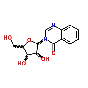 4(3H)-quinazolinone, 3-b-d-ribofuranosyl- Structure,23701-75-9Structure