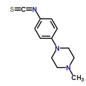 1-(4-异硫代氰酰基苯基)-4-甲基哌嗪结构式_23861-85-0结构式