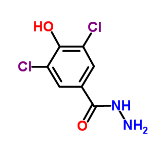 3,5-Dichloro-4-hydroxybenzohydrazide Structure,23964-29-6Structure