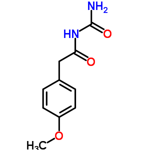 Benzeneacetamide,n-(aminocarbonyl)-4-methoxy- Structure,24076-26-4Structure