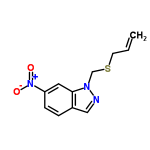 1H-indazole,6-nitro-1-[(2-propen-1-ylthio)methyl]- Structure,24240-48-0Structure