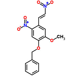 1-Methoxy-4-nitro-5-[(z)-2-nitroethenyl]-2-(phenylmethoxy)benzene Structure,2426-89-3Structure