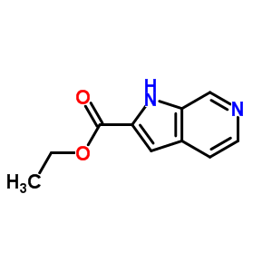 1H-pyrrolo[2,3-c]pyridine-2-carboxylic acid ethyl ester Structure,24334-19-8Structure