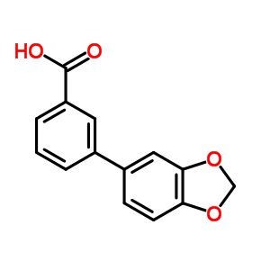 3-Benzo[1,3]dioxol-5-yl-benzoic acid Structure,24351-56-2Structure