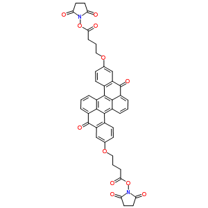 1,1-[(8,16-Dihydro-8,16-dioxodibenzo[a,j]perylene-2,10-diyl)bis[oxy(1-oxo-4,1-butanediyl)oxy]]bis-2,5-pyrrolidinedione Structure,243670-15-7Structure