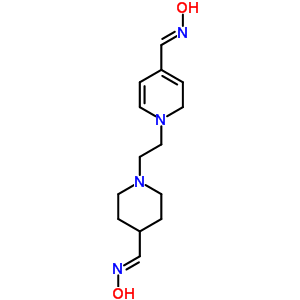 (Ne)-n-[[1-[2-[4-[(e)-羟基亚氨基甲基]-2H-吡啶-1-基]乙基]-4-哌啶]亚甲基]羟胺结构式_2438-46-2结构式