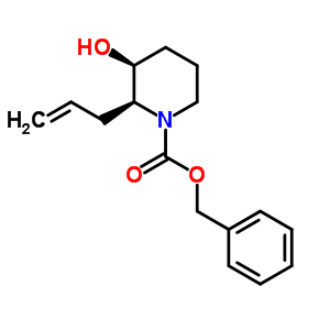 (2S*,3s*)-benzyl 2-allyl-3-hydroxy-1-piperidinecarboxylate Structure,244056-94-8Structure