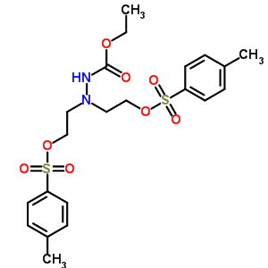 Hydrazinecarboxylicacid, 2,2-bis[2-[[(4-methylphenyl)sulfonyl]oxy]ethyl]-, ethyl ester Structure,24423-61-8Structure