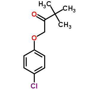 1-(4-氯苯氧基)-3,3-二甲基-2-丁酮结构式_24473-06-1结构式