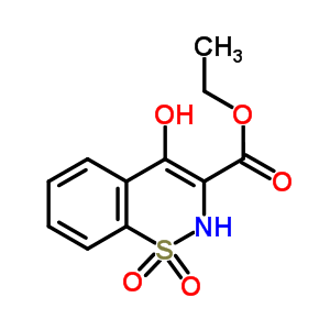 Ethyl 4-hydroxy-2h-1,2-benzothiazine-3-carboxylate 1,1-dioxide(piroxicam impurity h) Structure,24683-21-4Structure