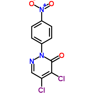 3(2H)-pyridazinone,4,5-dichloro-2-(4-nitrophenyl)- Structure,24725-60-8Structure