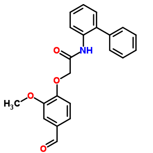 2-(4-Formyl-2-methoxyphenoxy)acetic acid, n-(2-biphenylyl)amide Structure,247592-93-4Structure