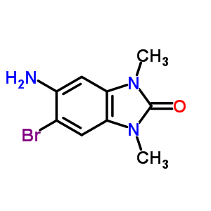 5-氨基-6-溴-1,3-二甲基-1,3-二氢-苯并咪唑-2-酮结构式_24786-52-5结构式