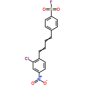 Benzenesulfonylfluoride, 4-[4-(2-chloro-4-nitrophenyl)-1,3-butadien-1-yl]- Structure,24892-96-4Structure