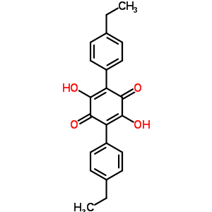 2,5-Cyclohexadiene-1,4-dione,2,5-bis(4-ethylphenyl)-3,6-dihydroxy- Structure,24909-18-0Structure