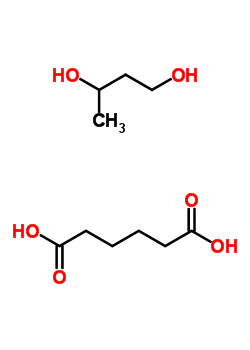 Hexanedioic acid, polymer with 1,3-butanediol Structure,24937-93-7Structure