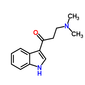 3-(二甲基氨基)-1-(1H-吲哚-3-基)-1-丙酮结构式_24955-83-7结构式