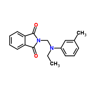 1H-isoindole-1,3(2h)-dione,2-[[ethyl(3-methylphenyl)amino]methyl]- Structure,2498-01-3Structure