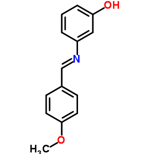 Phenol,3-[[(4-methoxyphenyl)methylene]amino]- Structure,24998-39-8Structure