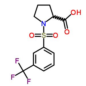 1-(3-(Trifluoromethyl)benzenesulfonyl)proline Structure,251096-97-6Structure