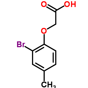 (2-Bromo-4-methylphenoxy)acetic acid Structure,25181-66-2Structure