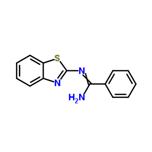 Benzenecarboximidamide,n-2-benzothiazolyl- Structure,2522-25-0Structure