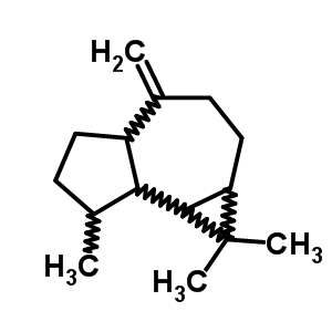 (1aR,4aS,7R,7aR,7bS)-十氢-1,1,7-三甲基-4-亚甲基-1H-环丙并[e]薁结构式_25246-27-9结构式