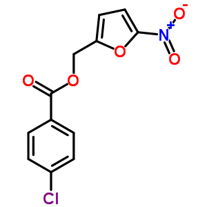 Benzoic acid,4-chloro-, (5-nitro-2-furanyl)methyl ester Structure,25294-78-4Structure