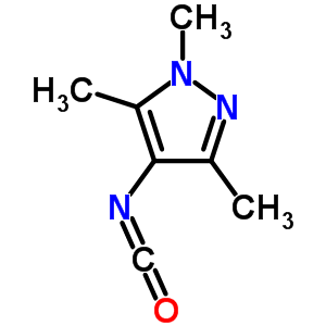 4-异氰酰基-1,3,5-三甲基-1H-吡唑结构式_252956-48-2结构式