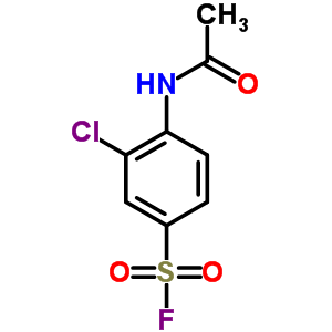 Benzenesulfonylfluoride, 4-(acetylamino)-3-chloro- Structure,25300-04-3Structure