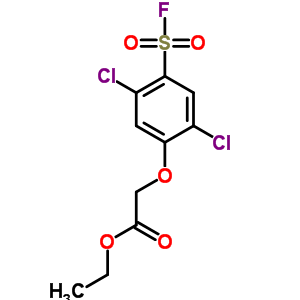 2-[2,5-二氯-4-(氟磺酰基)苯氧基]-乙酸乙酯结构式_25314-18-5结构式