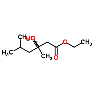 Hexanoic acid,3-hydroxy-3,5-dimethyl-, ethyl ester Structure,25409-20-5Structure