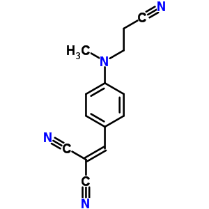 Propanedinitrile,2-[[4-[(2-cyanoethyl)methylamino]phenyl]methylene]- Structure,25442-68-6Structure