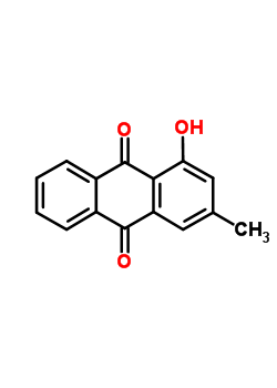 1-羟基-3-甲基蒽醌结构式_2549-78-2结构式