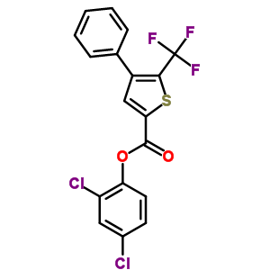 2,4-二氯苯基4-苯基-5-(三氟甲基)噻吩-2-羧酸结构式_256348-21-7结构式