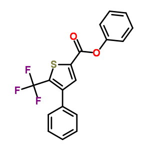 4-苯基-5-(三氟甲基)噻吩-2-羧酸苯酯结构式_256348-27-3结构式