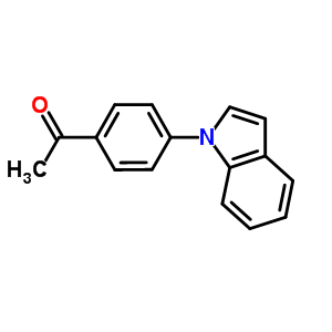 1-(4-吲哚-1-苯基)-乙酮结构式_25700-07-6结构式