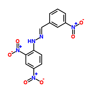 Benzaldehyde, 3-nitro-, (2,4-dinitrophenyl)hydrazone Structure,2571-09-7Structure