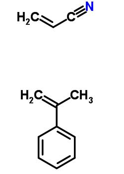 2-丙烯腈与 (1-甲基乙烯基)苯聚合物结构式_25747-74-4结构式