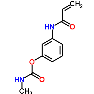 2-Propenamide,n-[3-[[(methylamino)carbonyl]oxy]phenyl]- Structure,25762-54-3Structure