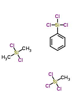 Silane, dichlorodimethyl-, polymer with trichloromethylsilane and trichlorophenylsilane Structure,25766-16-9Structure