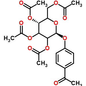 4-乙酰基苯基2,3,4,6-四-O-乙酰基吡喃己糖苷结构式_25876-45-3结构式