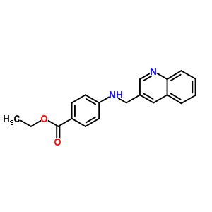 4-(喹啉-3-甲基氨基)苯甲酸乙酯结构式_25927-76-8结构式