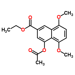 4-(乙酰基氧基)-5,8-二甲氧基-2-萘羧酸乙酯结构式_25932-95-0结构式