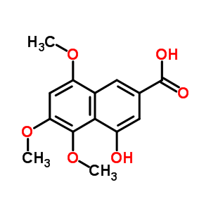 4-Hydroxy-5,6,8-trimethoxy-2-naphthalenecarboxylic acid Structure,25936-87-2Structure